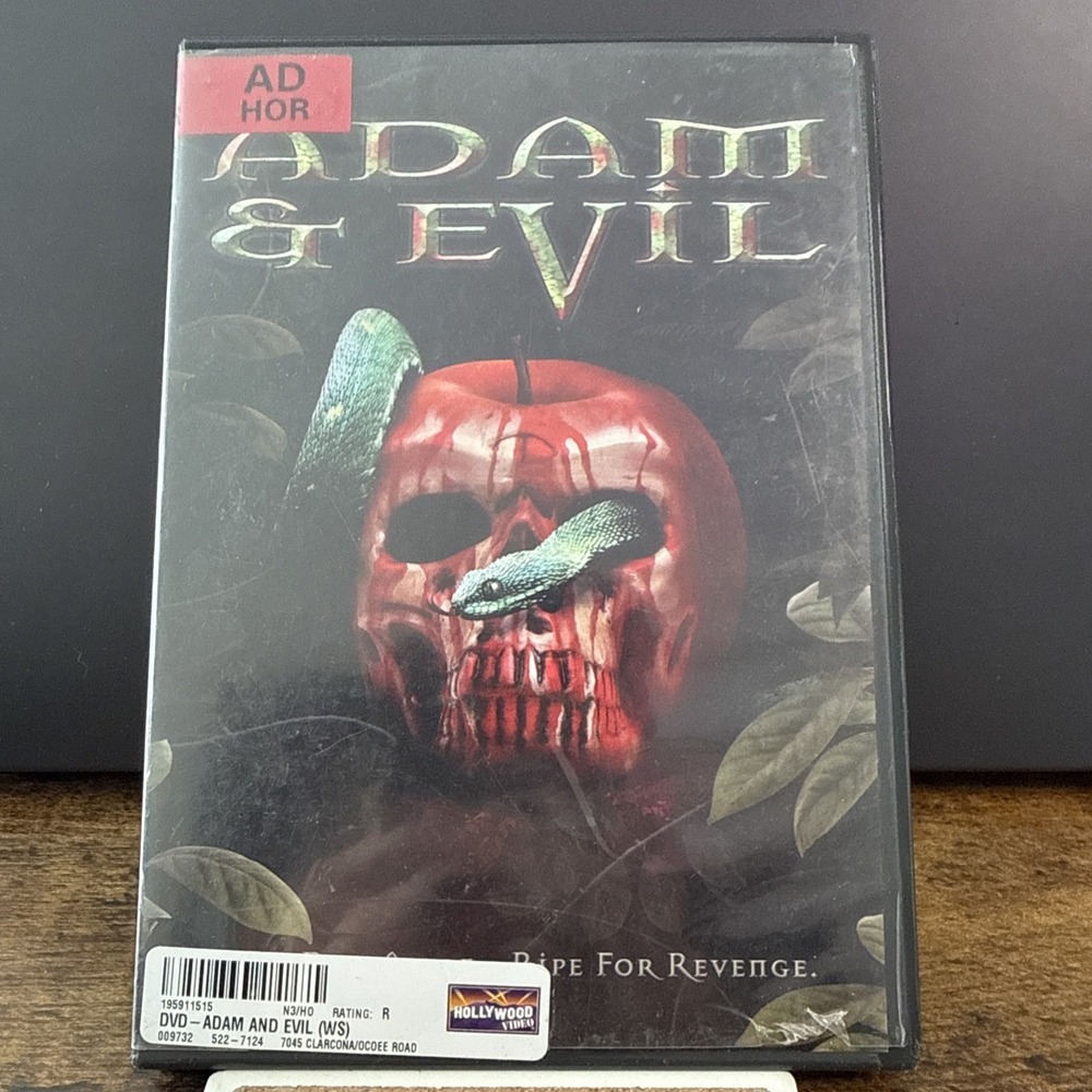 Adam & Evil (DVD, 2004) OOP Horror Rare Slasher. One Bad Apple Ripe for Revenge!